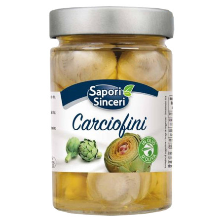 Artischocken Carciofini medi in olio d'oliva 6 Stk à 327ml
