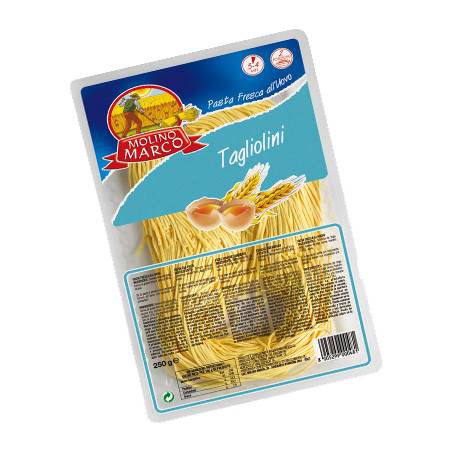 Pasta frisch "Molino Marco" Tagliolini all'uovo 2mm Molino Marco 16 x 250g (PFM15) (VB)