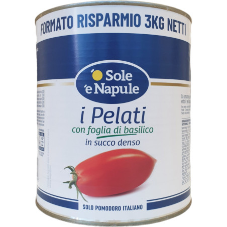 Pelati Pelati o' Sole è Napule con Basilico 6x3000gr