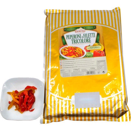 Peperoni Peperoni a filetti tricolore 1700g (Beutel)