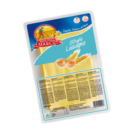 Pasta frisch "Molino Marco" Sfoglia per Lasagna  Molino Marco 16 x 250g PFM11 (VB)