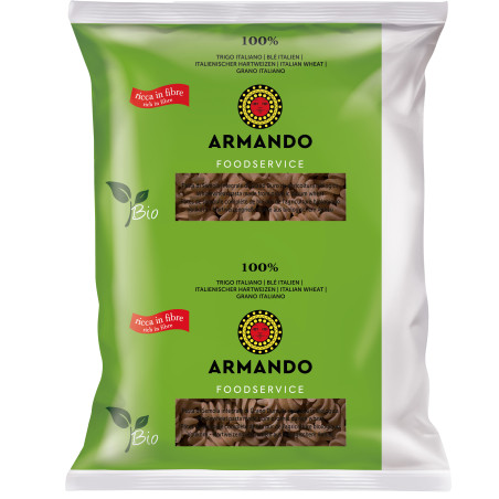 Grano Armando Pasta getrocknet Grano Armando Fusilli BIO INTEGRALI, 4 x 3kg