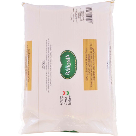 Baronia Pasta getrocknet Spaghetti Vermicelli Nr. 7 Baronia Food Service 4 x 3kg