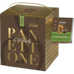 Panettone 13220 / PANETTONE PISTACCHIO SALATO VERDE DI BRONTE E GOCCE