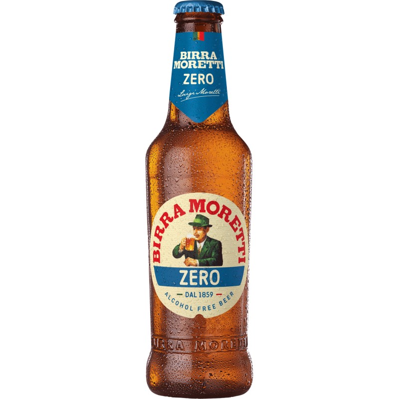 Bier Birra Moretti ZERO Alkoholfrei 24 x 33cl