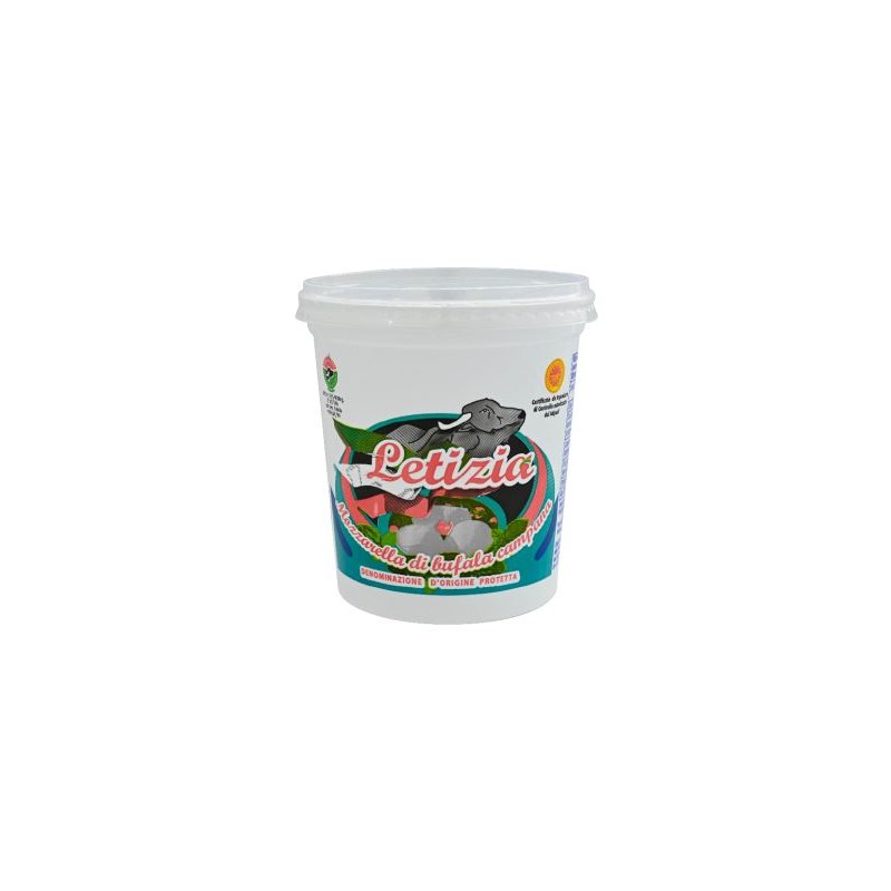 Büffelmozzarella Mozzarella di Bufala Campana DOP LETIZIA,  4 x 125 g