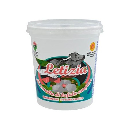 Büffelmozzarella Mozzarella di Bufala Campana DOP LETIZIA,  4 x 125 g