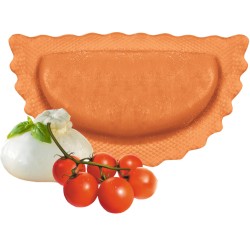 gefüllte Pasta frisch Mezzaluna Burrata, Pom. e Basilico 4 x 500g (MBPBS) (VB)