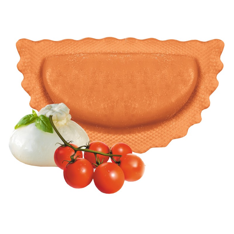 gefüllte Pasta frisch Mezzaluna Burrata, Pom. e Basilico 4 x 500g (MBPBS) (VB)