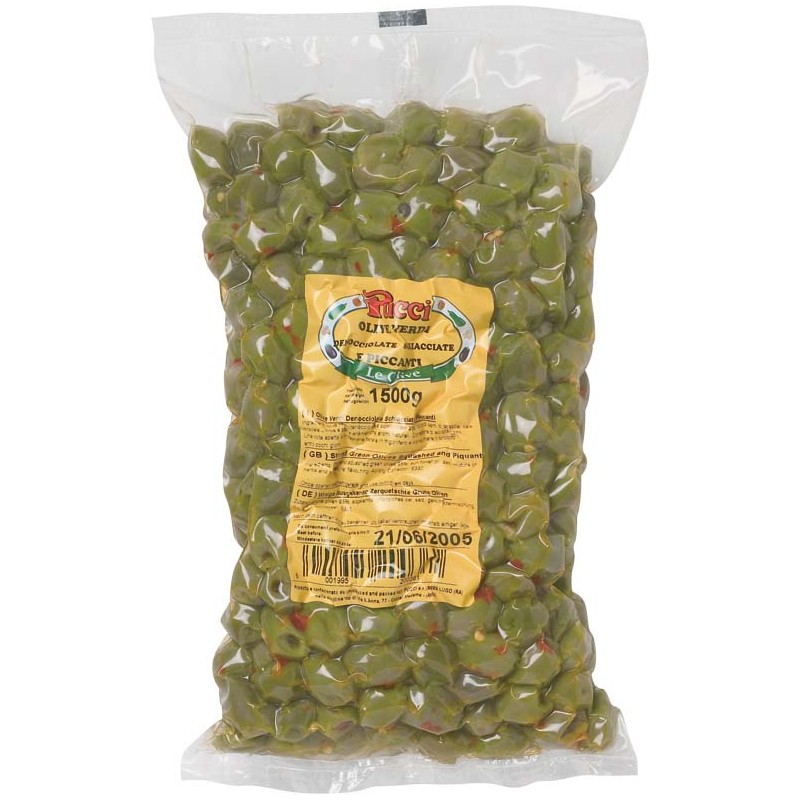 Oliven grün Oliven grün entsteint scharf 1.5kg (Beutel)