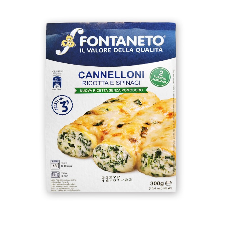 Pasta frisch Cannelloni Ricotta&Spinaci Fontaneto 6x300g (ECM4) (VB)