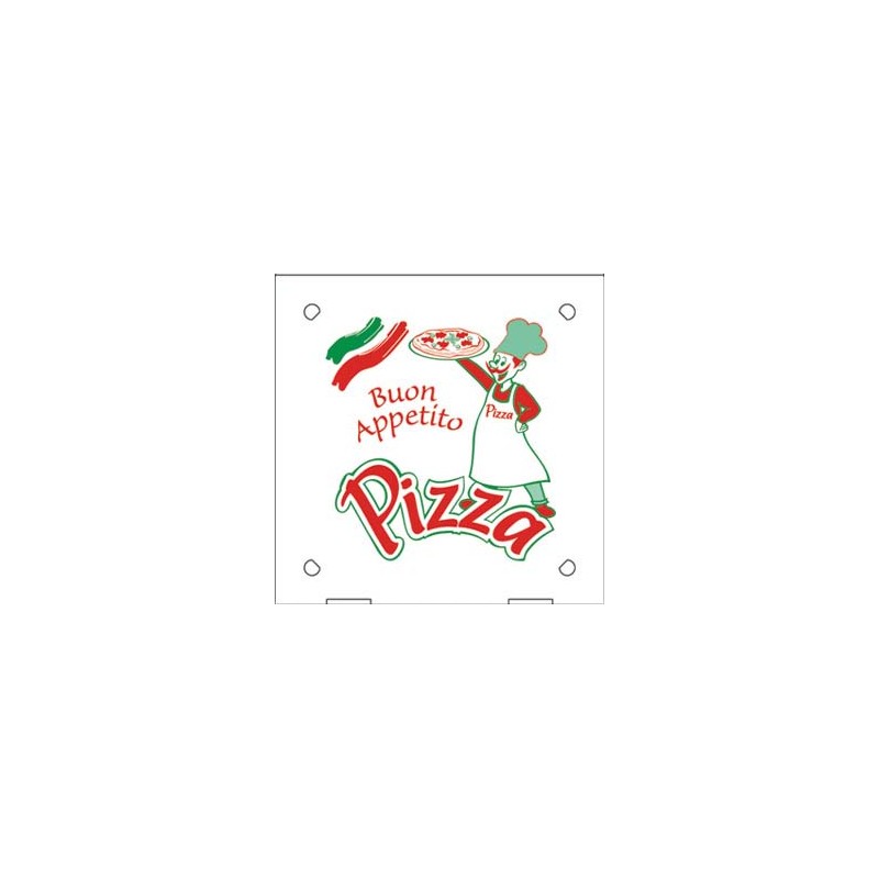 Verpackungen Pizza Pizzakarton 50 Stk., 45 x 45cm (für Familienpizza)