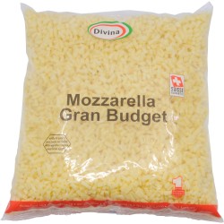 Pizzaqualität Mozzarella Gran Budget geraffelt 2.5kg