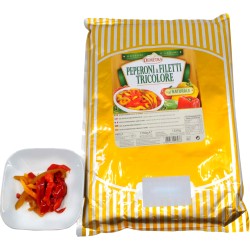 Peperoni Peperoni a filetti tricolore 1700g (Beutel)