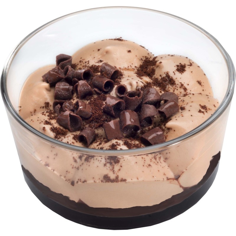 Einzelportionen Mousse Cioccolato "Quadrifoglio" 12 x 100g
