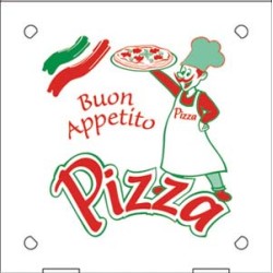 Verpackungen Pizza Pizzakarton 50 Stk., 45 x 45cm (für Familienpizza)