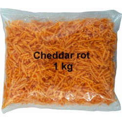 Schmelzkäse Cheddar rot geraffelt 1kg (VB)