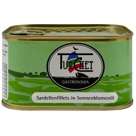 Sardellen Sardinenfilet "Turchet" in Sonnenblumenöl, 12 x 600 gr