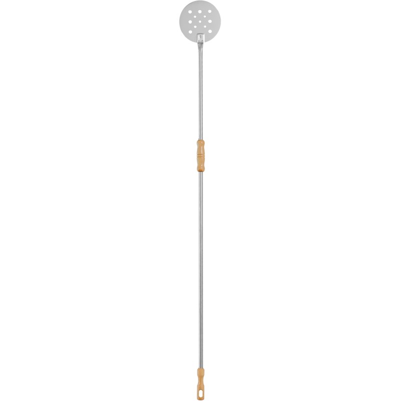 Pizzazubehör Pala per cuocere forata Ø 20cm inox - h 170cm, 92/20