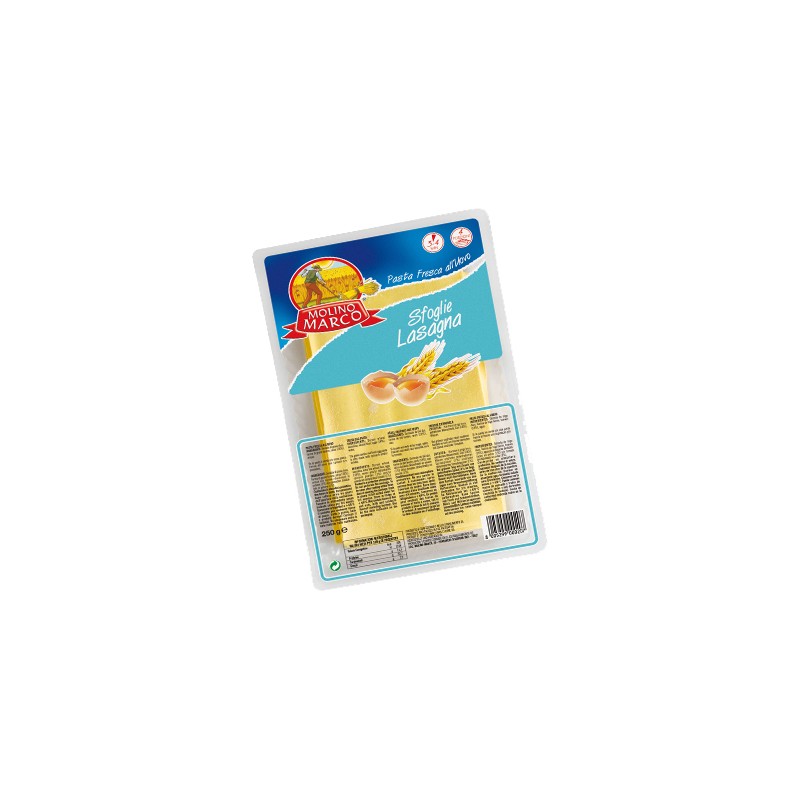 Pasta frisch "Molino Marco" Sfoglia per Lasagna  Molino Marco 16 x 250g PFM11 (VB)
