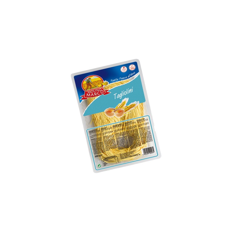 Pasta frisch "Molino Marco" Tagliolini all'uovo 2mm Molino Marco 16 x 250g (PFM15) (VB)