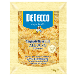 Pasta getrocknet Tagliatelle 104 all'uovo De Cecco, 12x250g
