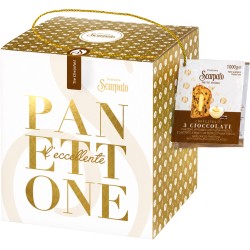 Panettone PA3C00F1KGSCEC00 / PANETTONE TRE CIOCCOLATI 1000 ECCEL. X6