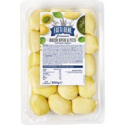 Pasta frisch "Fatti Bene" Gnocchi ripieni al Pesto 12 x 500g (FBGS500) (VB)