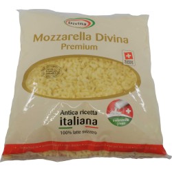Pizzaqualität Mozzarella Divina Premium geraffelt 2.5kg