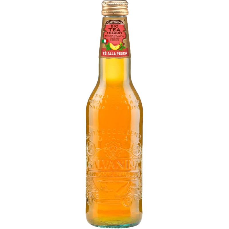 Süssgetränke BIO Galvanina Thé freddo alla pesca 12 x 35,5cl Glas