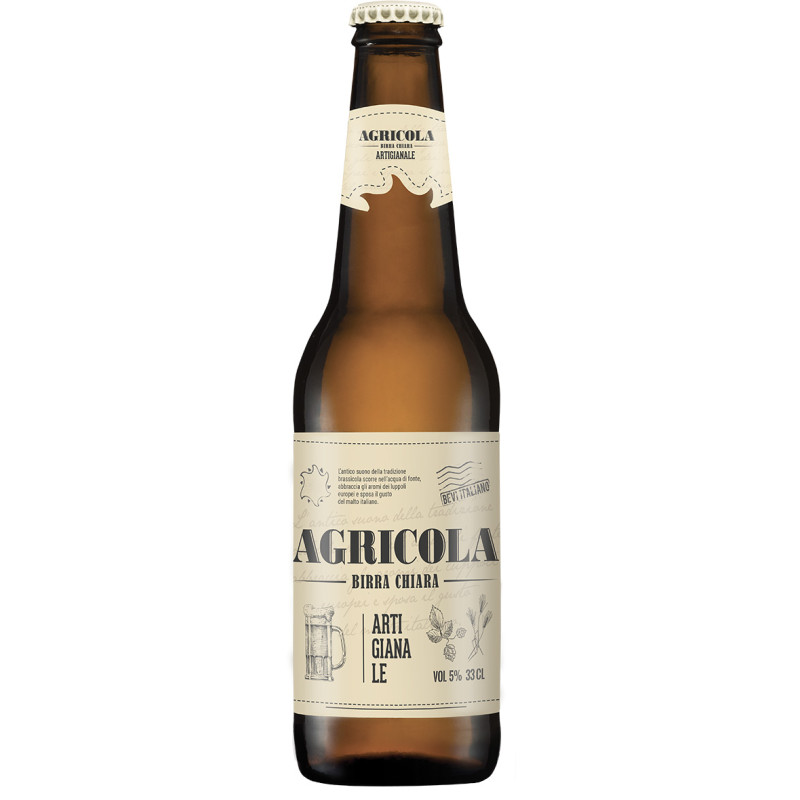 Bier Agricola Birra artigianale chiara 5°, 24 x 33cl