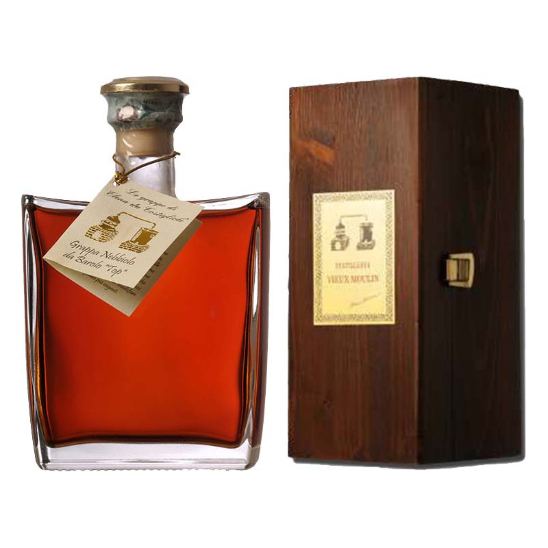 Grappa Grappa Nebbiolo da Barolo "TOP" in Holzkiste, 40%, 70cl
