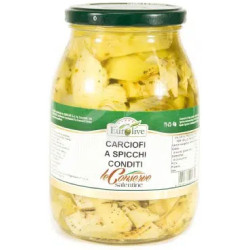 Artischocken Carciofi a spicchi, in olio di girasole, 6 x 1'000gr