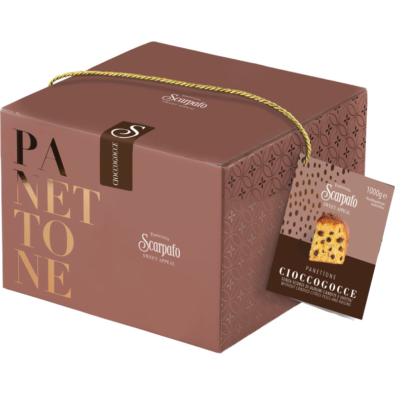 Panettone PBCG001000SCCL00 / PANETTONE CIOCCOGOCCE 1000 SCATOLA X6